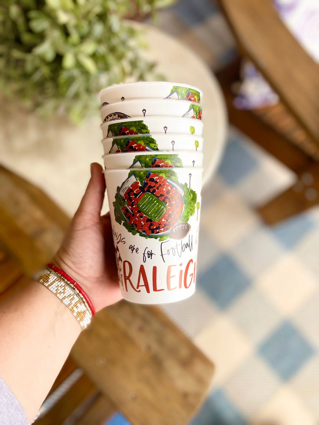 Raleigh Town Reusable Cups - Set of Six