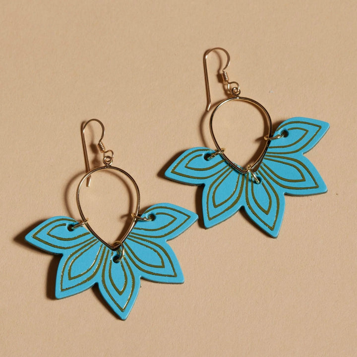 Nickel & Suede Floras Turquoise
