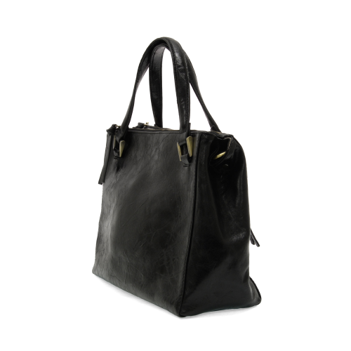 Joy Susan BLACK SHAWNA TRIPLE ZIP SATCHEL CROSSBODY