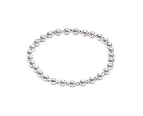 enewton Grateful Pattern Sterling 4mm Bead Bracelet Pearl