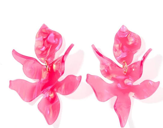 Linny Co- Flora Azalea Pink Earrings