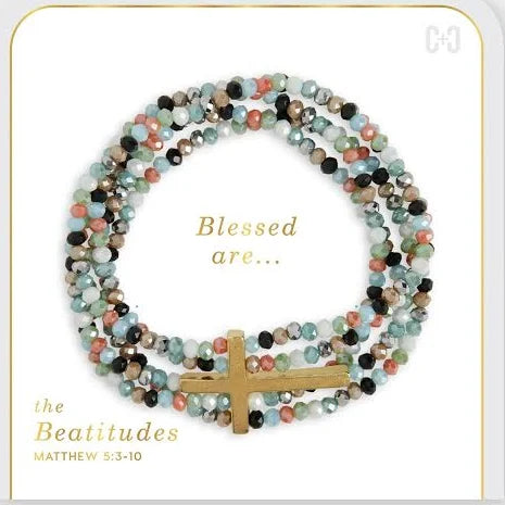 The Beatitudes Cross Bracelet