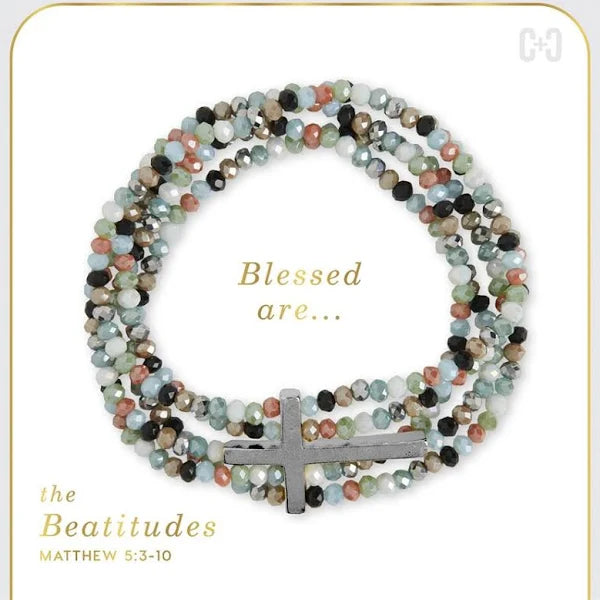 The Beatitudes Cross Bracelet