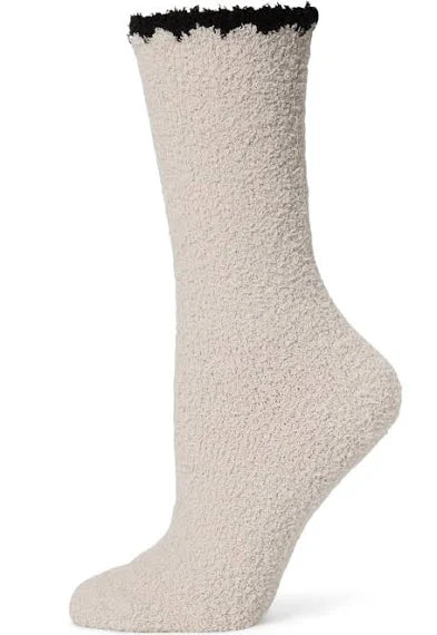 Barefoot Dreams CozyChic® Blanket Stitch Socks - Stone
