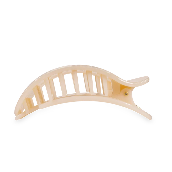 TELETIES Small Flat Round Hair Clip - Soft Surf
