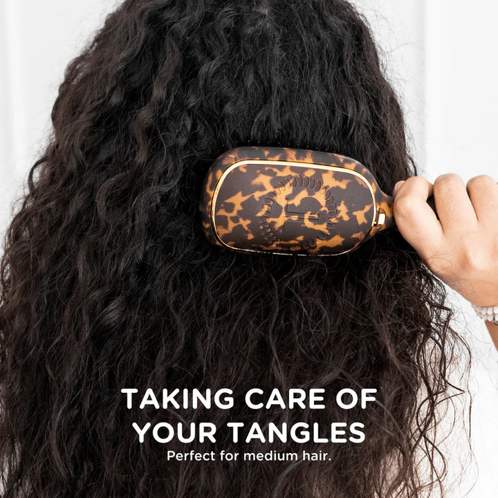 TELETIES Detangler Brush for Medium Hair - Tan