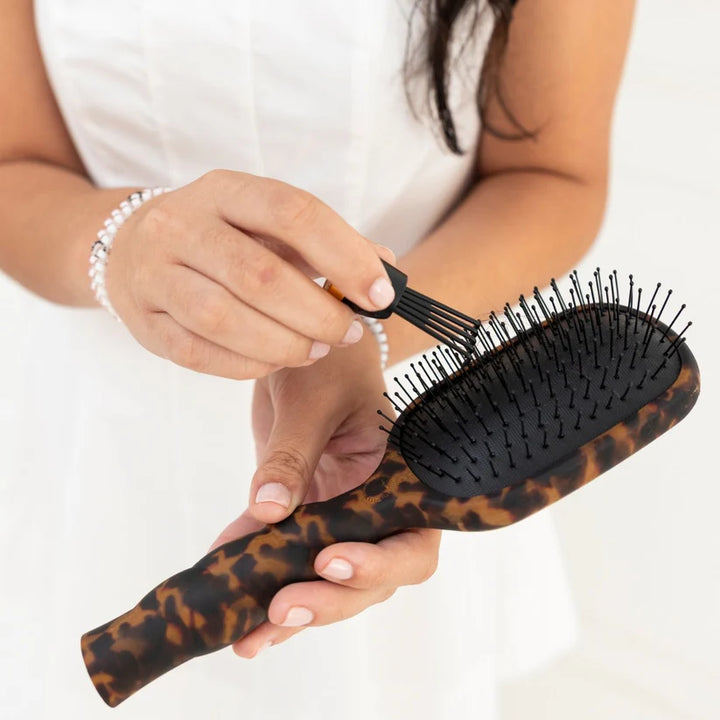 TELETIES Detangler Brush for Medium Hair - Tan