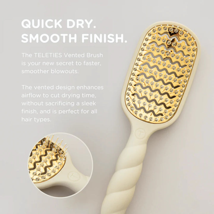 TELETIES Vented Hairbrush - Tan