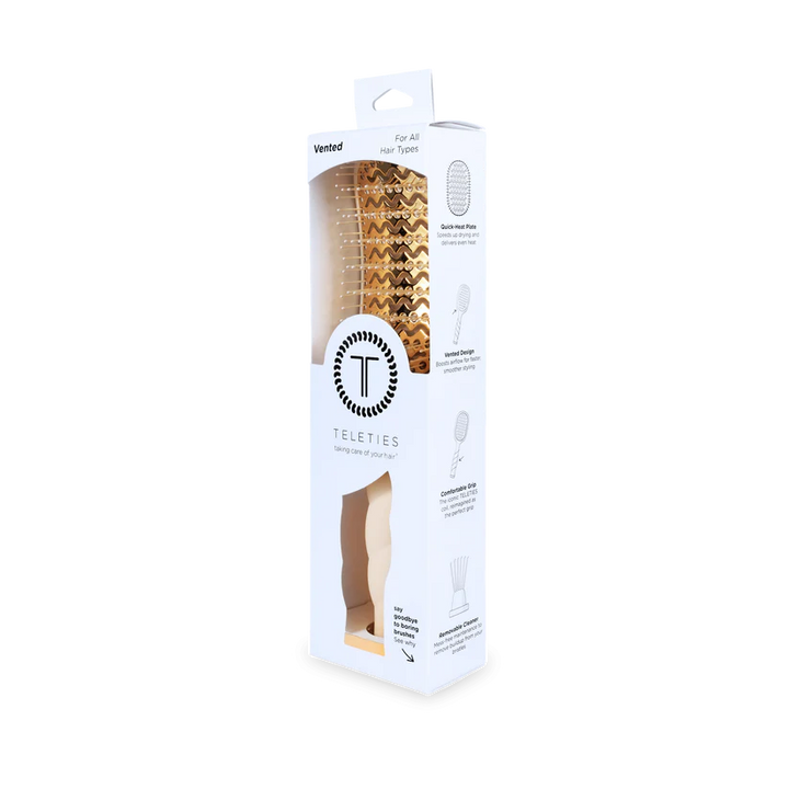 TELETIES Vented Hairbrush - Tan