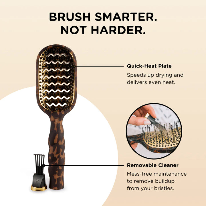 TELETIES Vented Hairbrush - Tortoise