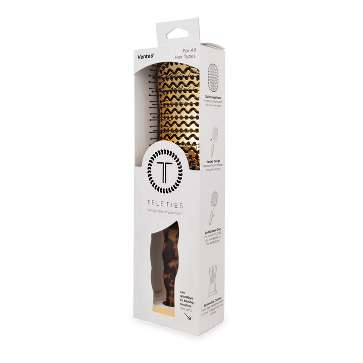 TELETIES Vented Hairbrush - Tortoise