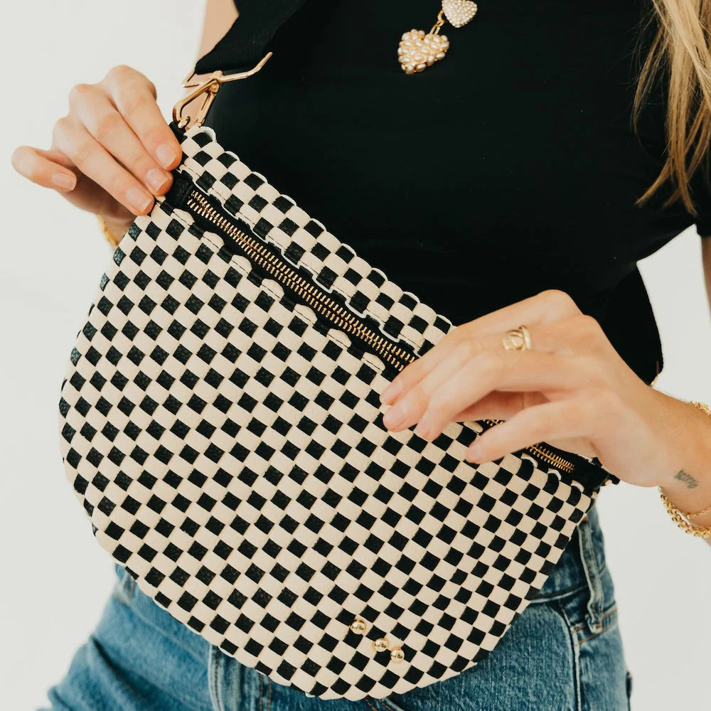 Westlyn Bum Bag - Checkered Black