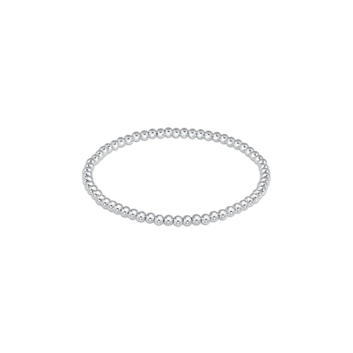 enewton Classic Sterling Silver 3mm Bead Bracelet Extend