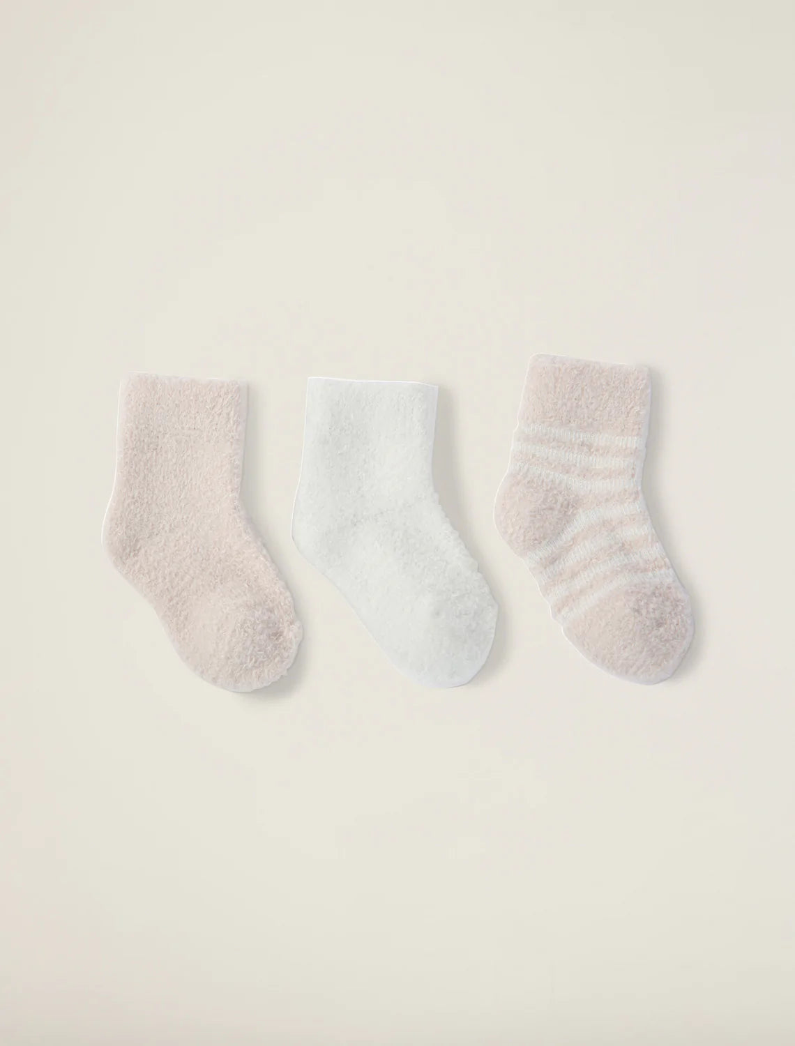 Barefoot Dreams Infant Socks Set 3 Pack- Pink