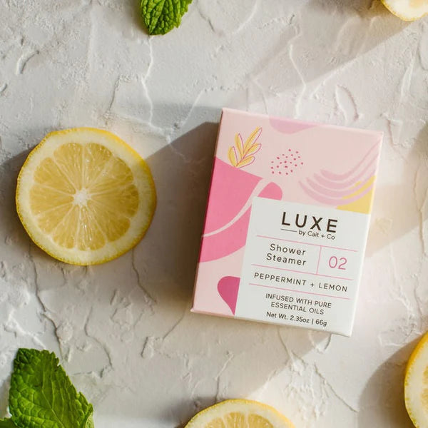 Luxe Shower Steamer Peppermint + Lemon