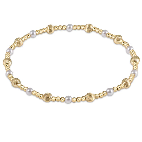 enewton Classic Gold 4.0 MM Dignity Bead/Pearl Bracelet