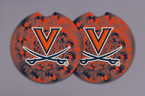 UVA Tie Dye Car Coaster