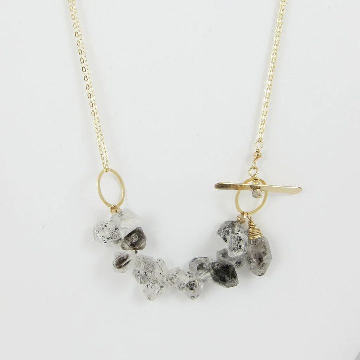J.Mills Studio Toggle Necklace with Herkimer Cluster