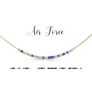 Dot and Dash Necklace Air Force