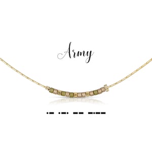 Dot and Dash Necklace Army