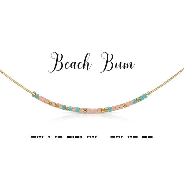Dot and Dash Necklace Beach Bum