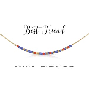 Dot and Dash Necklace Best Friend