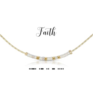 Dot and Dash Necklace Faith