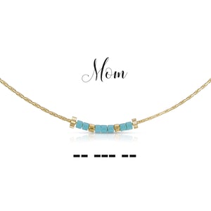 Dot and Dash Necklace Mom