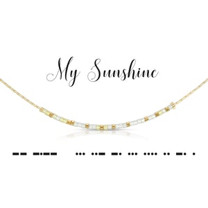 Dot and Dash Necklace My Sunshine