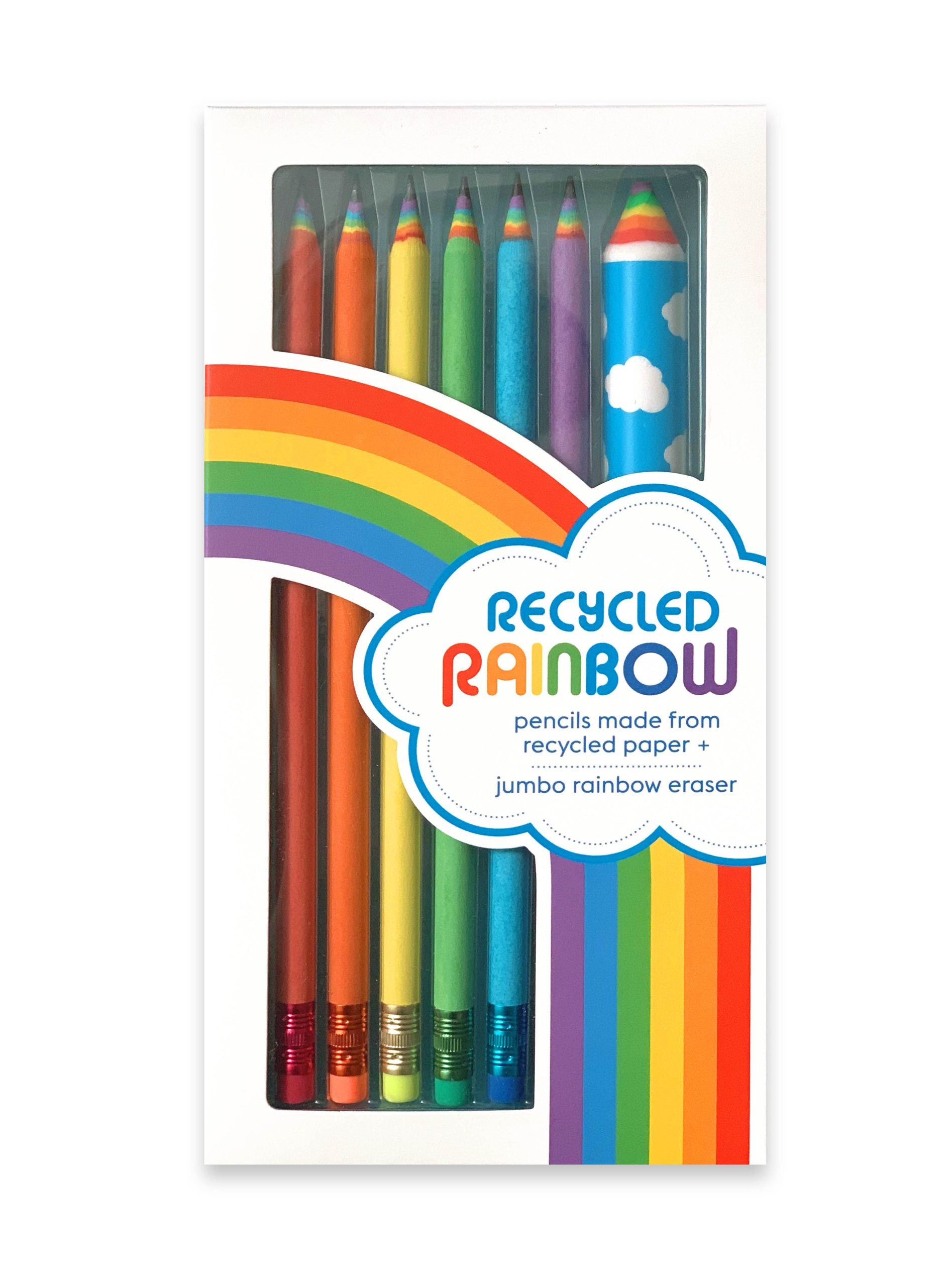 Rainbow Pencils & Eraser Set