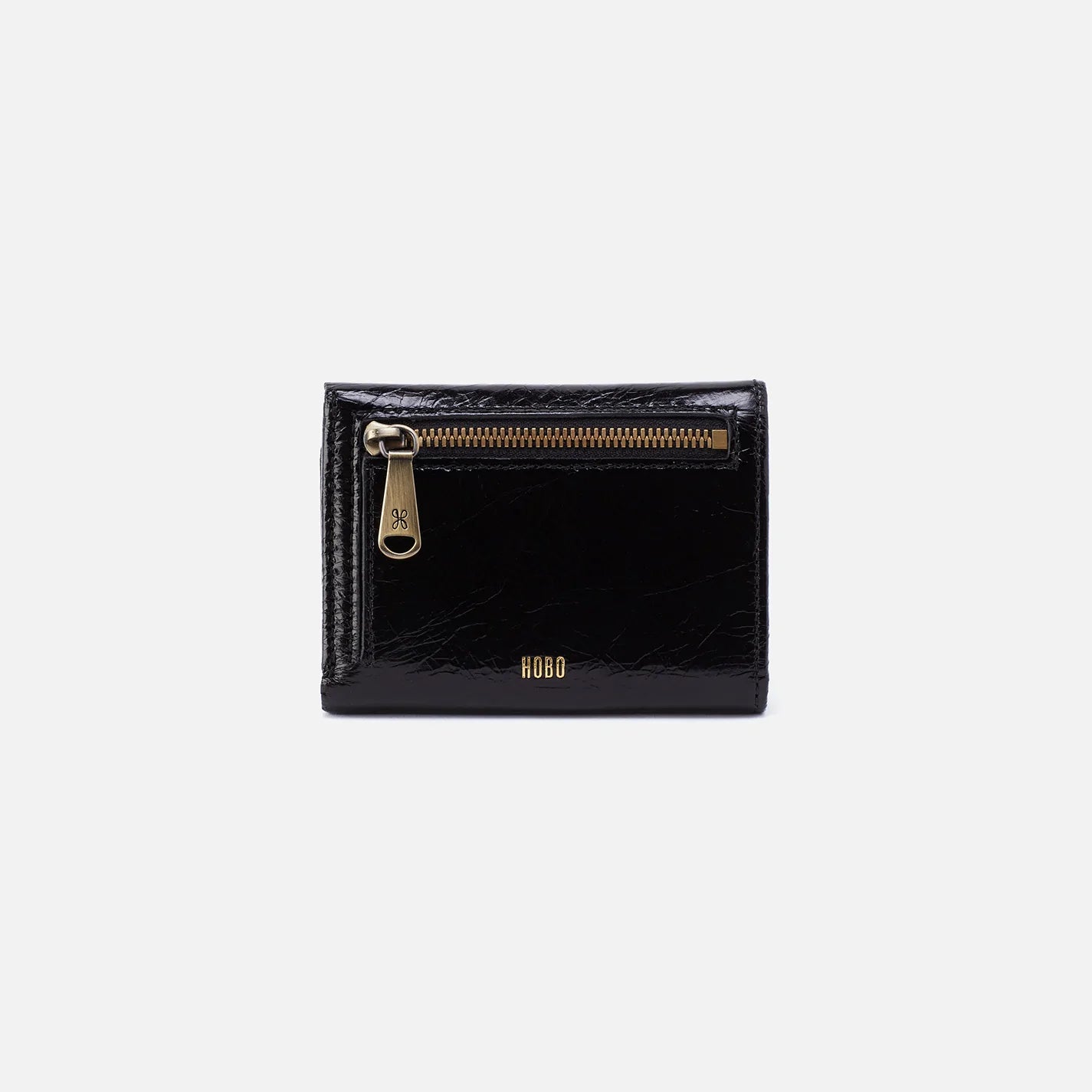 Hobo Jill Mini Trifold Wallet-Black