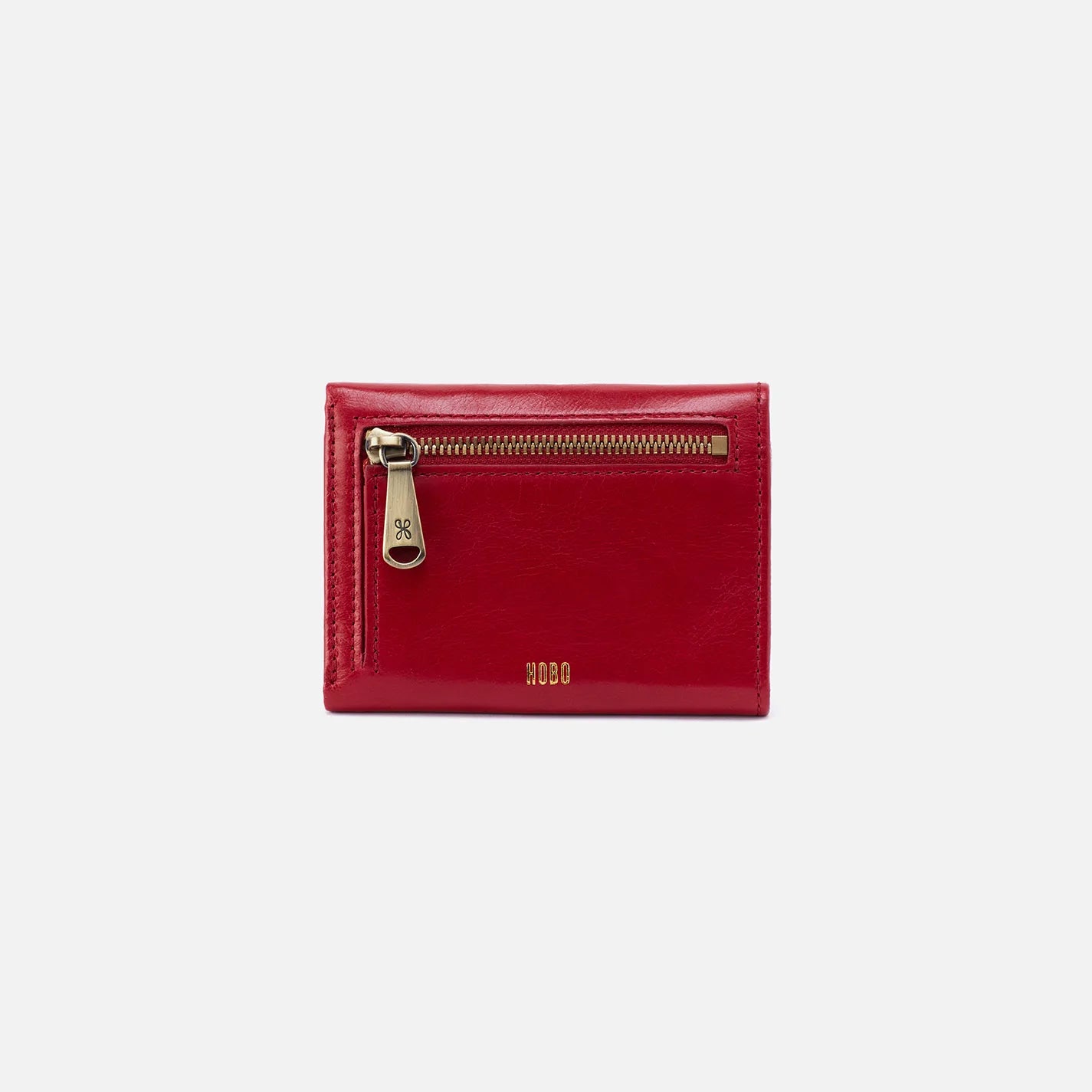 Hobo Jill Mini Trifold Wallet-Crimson