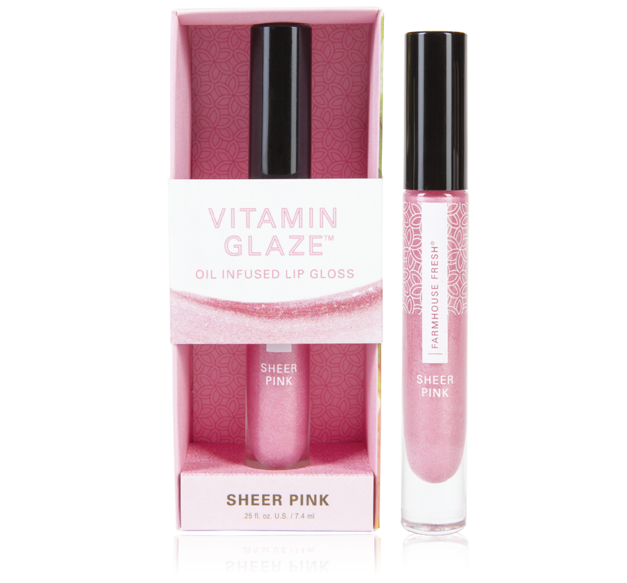 Farmhouse Fresh Vitamin Glaze Lip Gloss-Sheer Pink