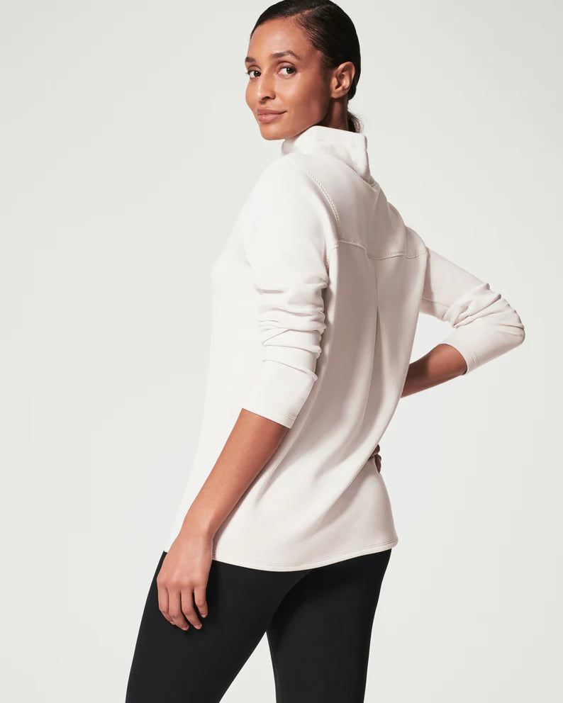 Spanx AirLuxe Got You Covered Pullover-White Cloud