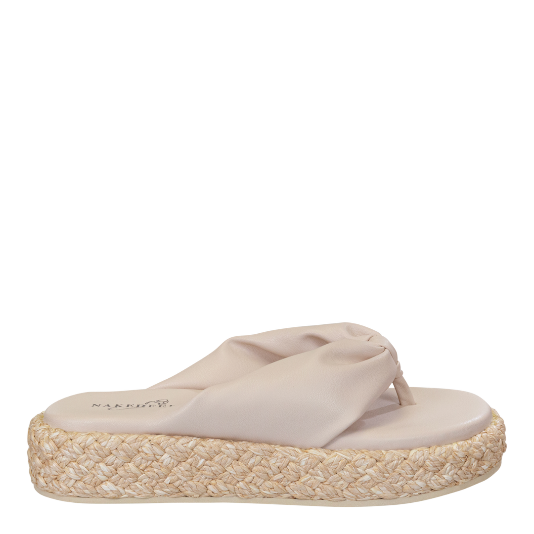 NAKED FEET - COSTA in ROSETTE Espadrille Sandals