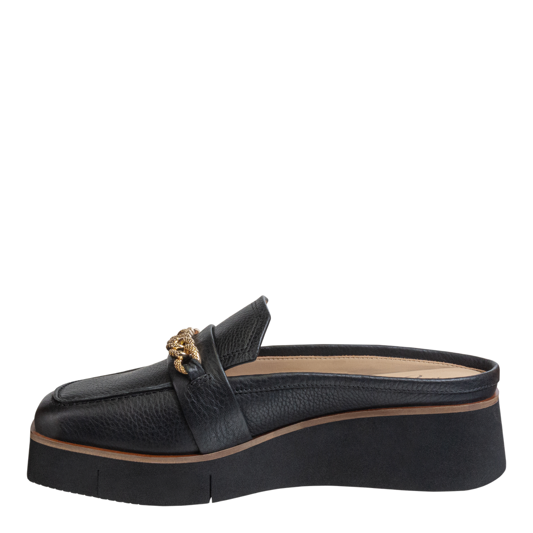 NAKED FEET - ELECT in BLACK Platform Mules