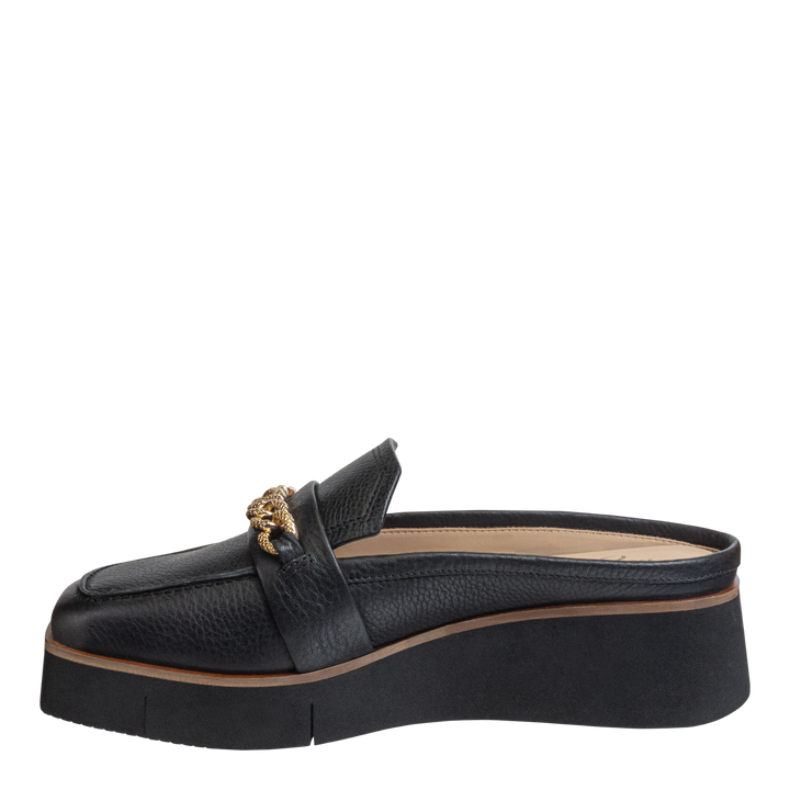 NAKED FEET - ELECT in BLACK Platform Mules