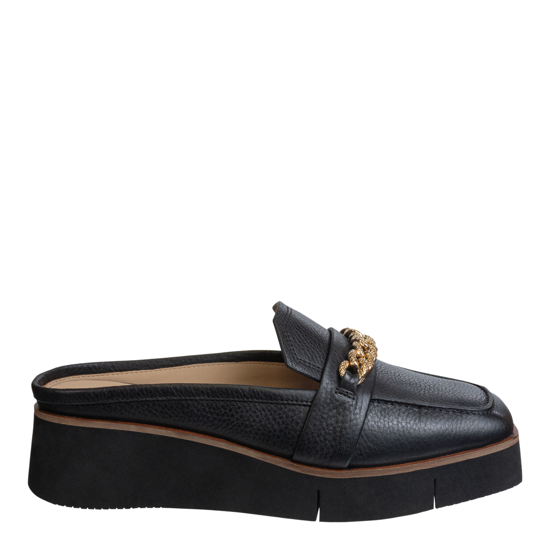NAKED FEET - ELECT in BLACK Platform Mules
