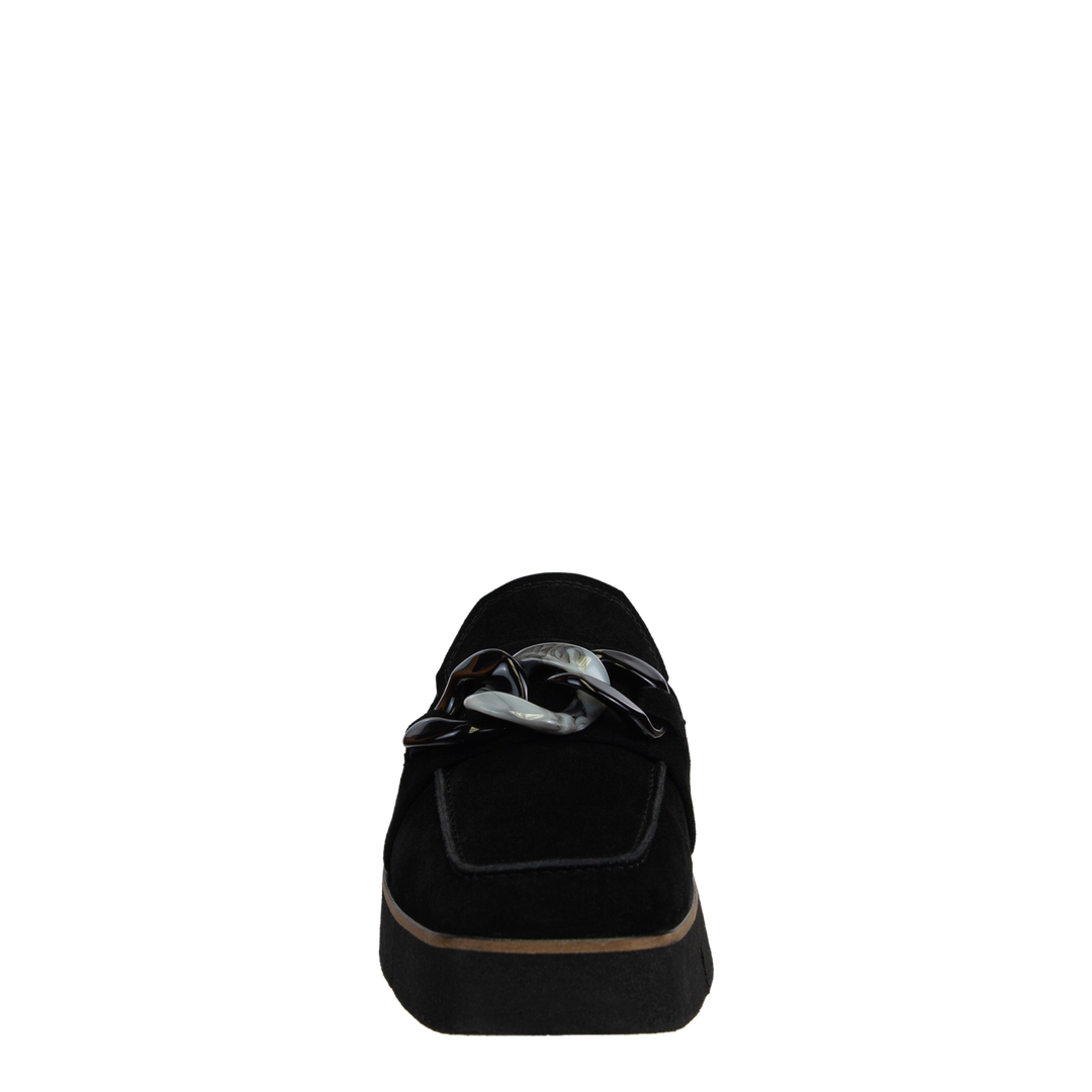 NAKED FEET - ELECT in BLACK SUEDE Platform Mules