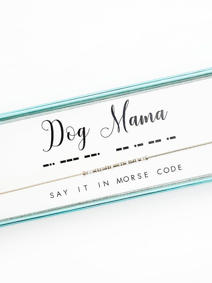Dot and Dash Necklace Dog Mama