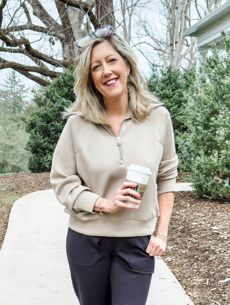 Spanx Air Essentials Half Zip-Fawn – Hip Chics Boutique