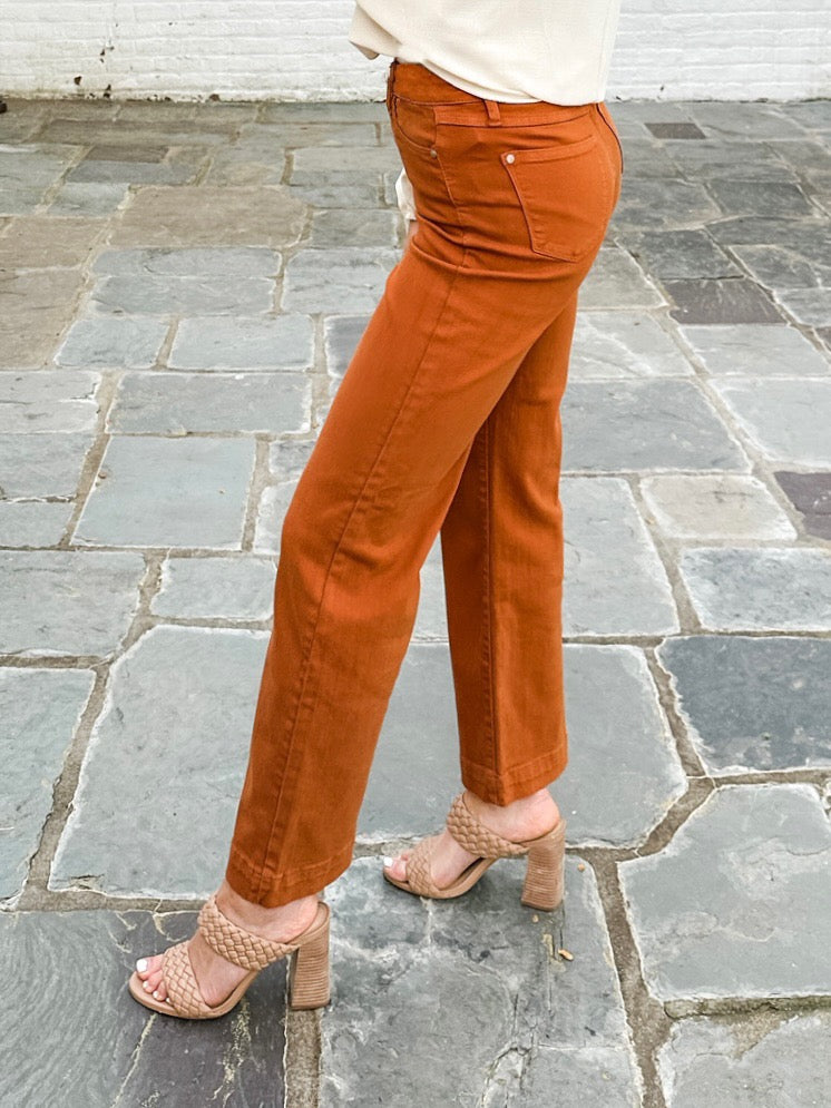 Judy Blue High Waist Auburn Orange Jeans