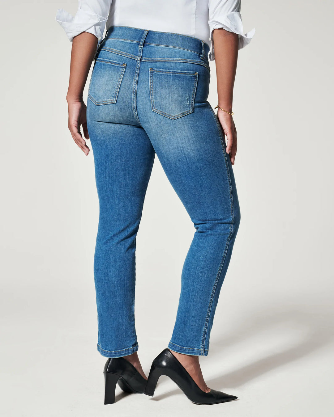 Spanx Straight Leg Jeans-Indigo