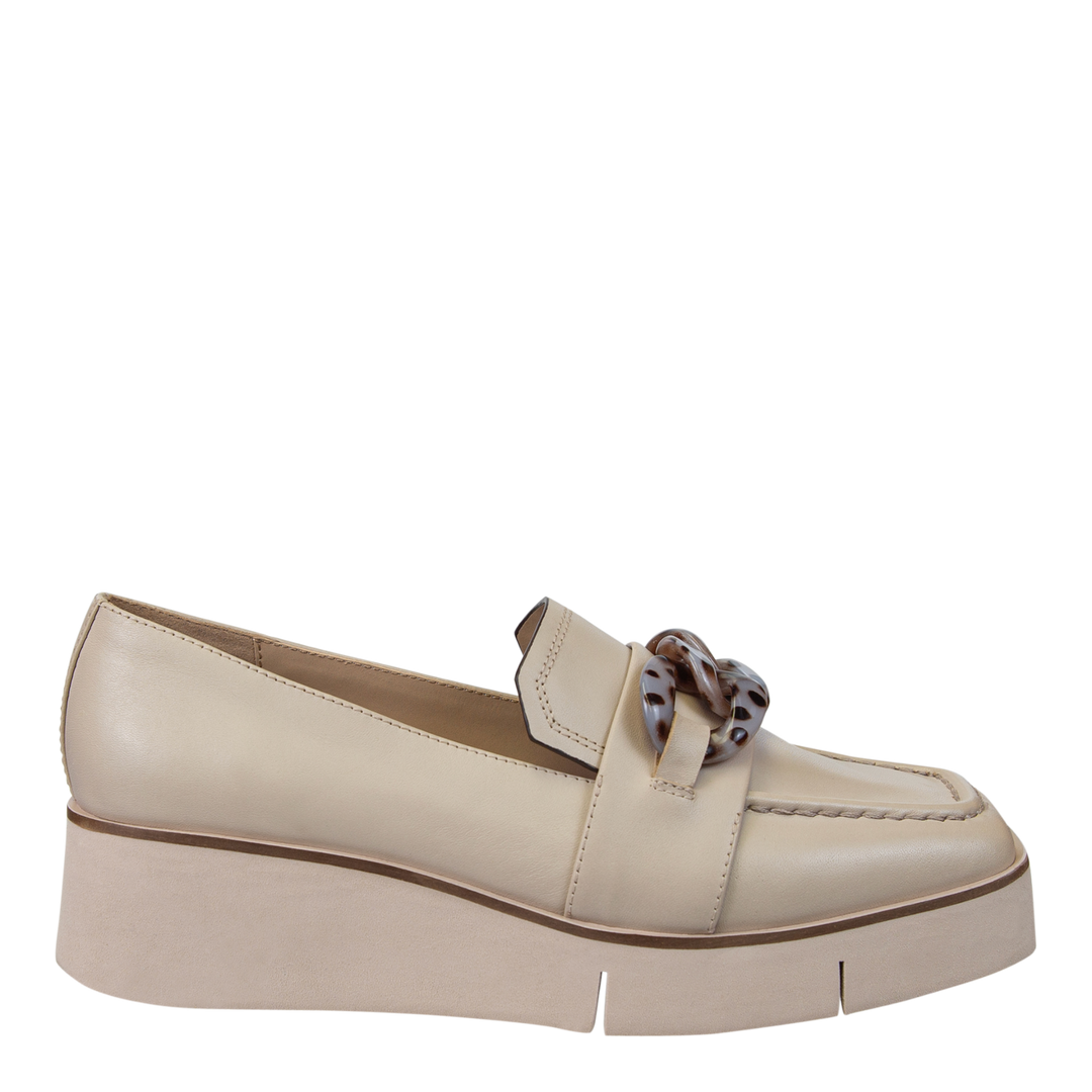 NAKED FEET - PRIVY in CHAMOIS Platform Loafers