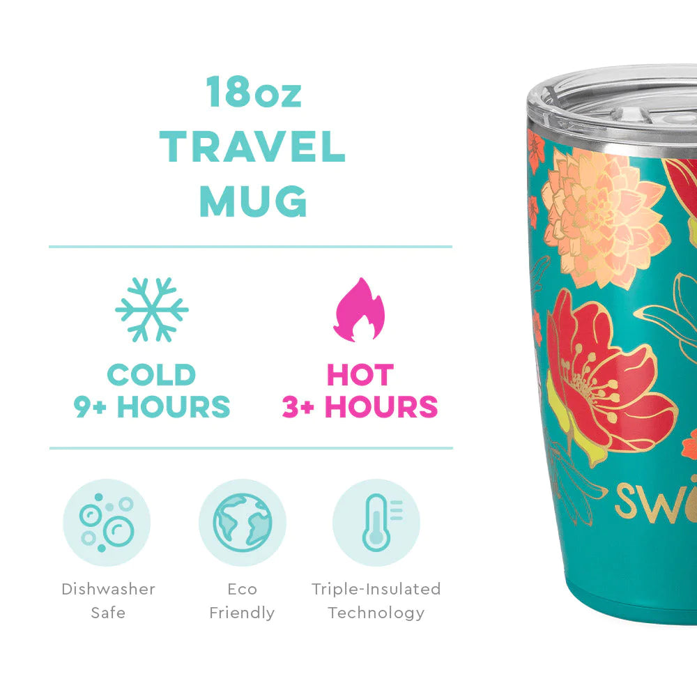 Swig Life 18oz Travel Mug with Handle and Lid Stainless Steel Dishwasher  Safe for sale online